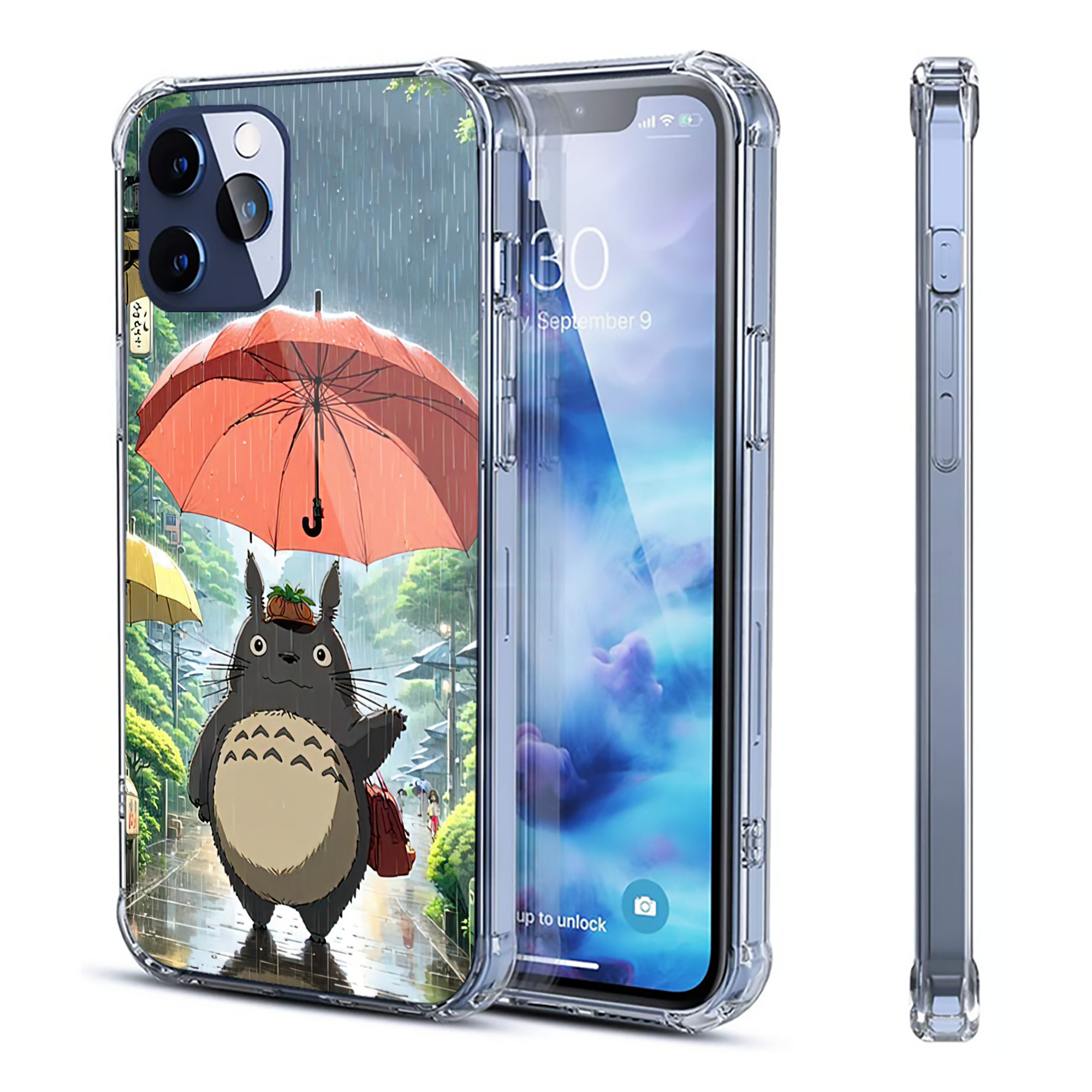 （画像用） となりのトトロ 草壁メイ 草壁サツキ My Neighbor Totoro Satsuki Kusakabe Mei Kusakabe 【iPhone 12シリーズ対応】透明スマホケース（クリアソフトケース）